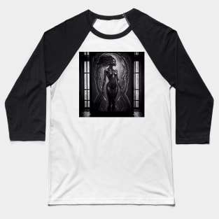 Futuristic African: Beauty in Motion T-Shirt Baseball T-Shirt